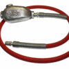 Hose Whip Assembly - 300 psi, 1/2" hose with TX-2L Lubricator & Band Clamped; 1/2" MPT Hose End