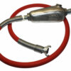 Hose Whip Assembly - 300 psi, 3/4" hose with TX-3L Lubricator & Band Clamped; Crowfoot Hose End