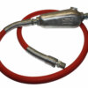 Hose Whip Assembly - 300 psi, 3/4" hose with TX-3L Lubricator & Band Clamped; 3/4" MPT Hose End