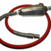 Hose Whip Assembly - 300 psi, 3/4" hose with TX-3L Lubricator & Band Clamped; 1" MPT Hose End