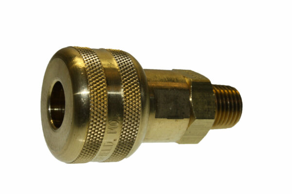 1/4" SOCKET x 1/4" MPT (BRASS - PUSH TYPE)