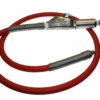 Filtered Whip Assembly - 300 psi, 1/2" hose with TX-0L-F Filter/Lubricator & Band Clamped; 3/8" MPT Hose End