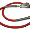 Hose Whip Assembly - 300 psi, 1/2" hose with TX-0L Lubricator & Band Clamped; 3/8" MPT Hose End