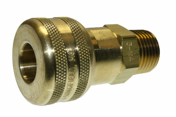 3/8" SOCKET x 1/2" MPT (BRASS - PUSH TYPE)