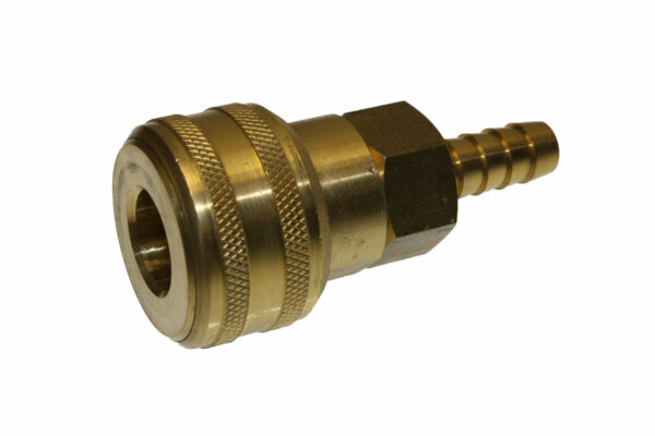 3/8" SOCKET x 3/8" HOSE BARB (BRASS - PUSH TYPE)