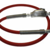 Hose Whip Assembly - 300 psi, 1/2" hose with TX-0L Lubricator & Band Clamped; 1/2" MPT Hose End