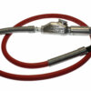 Filtered Whip Assembly - 300 psi, 1/2" hose with TX-0L-F Filter/Lubricator & Band Clamped; 7/8"-24 Thread Bent Swivel Hose End