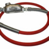 Hose Whip Assembly - 300 psi, 1/2" hose with TX-1L Lubricator & Band Clamped; 3/8" MPT Hose End
