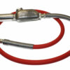 Hose Whip Assembly - 300 psi, 1/2" hose with TX-1L Lubricator & Band Clamped; 1/2" MPT Hose End