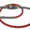 Hose Whip Assembly - 300 psi, 1/2" hose with TX-1L Lubricator & Band Clamped; 3/4" MPT Hose End