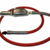 Hose Whip Assembly - 300 psi, 1/2" hose with TX-1L Lubricator & Band Clamped; 7/8"-24 Thread Bent Swivel Hose End