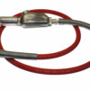 Filtered Whip Assembly - 300 psi, 1/2" hose with TX-1L-F Filter/Lubricator & Band Clamped; Crowfoot Hose End