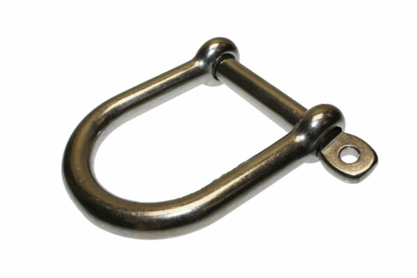 STAINLESS STEEL WIDE "D" SHACKLE (1/2")