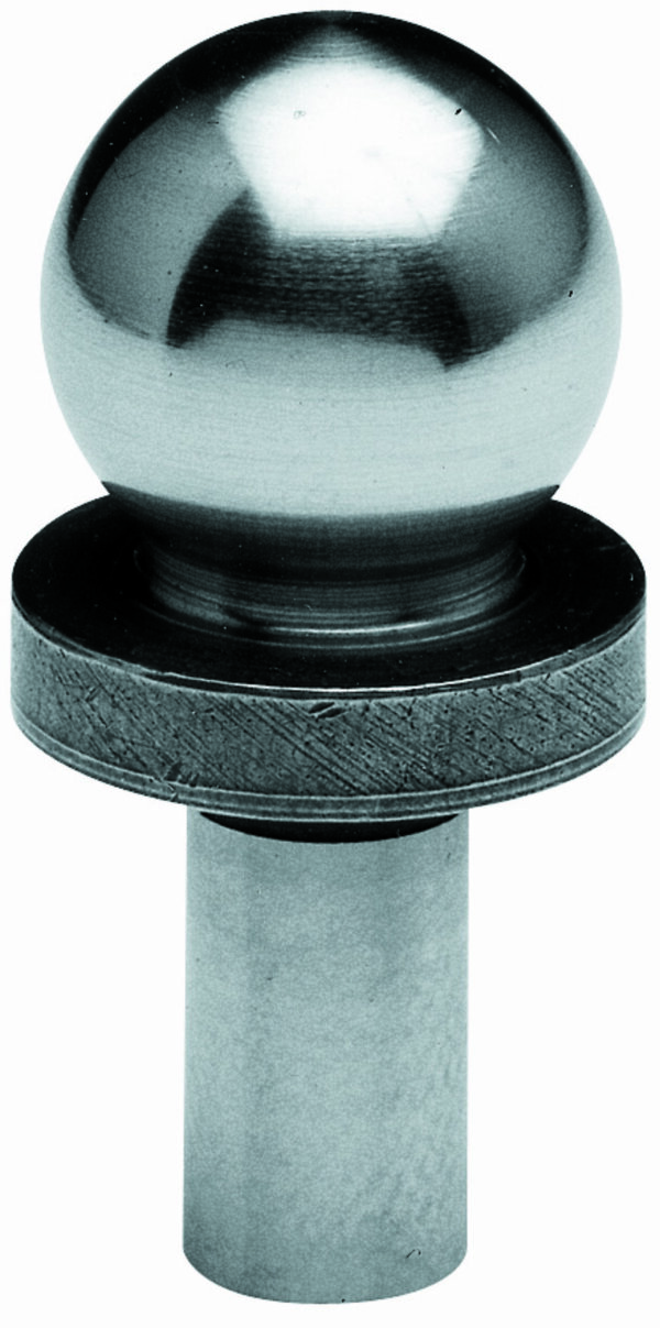CMM Premium Short Shank Tooling Ball; 1/4" Ball Diameter, 1/8" Post Diameter, 0.580" Length to Ball Center