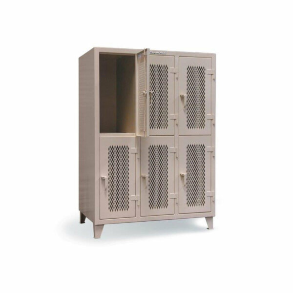 Double-Tier Ventilated Cabinet with 6 Shelves, 36"W x 24"D x 72"H
