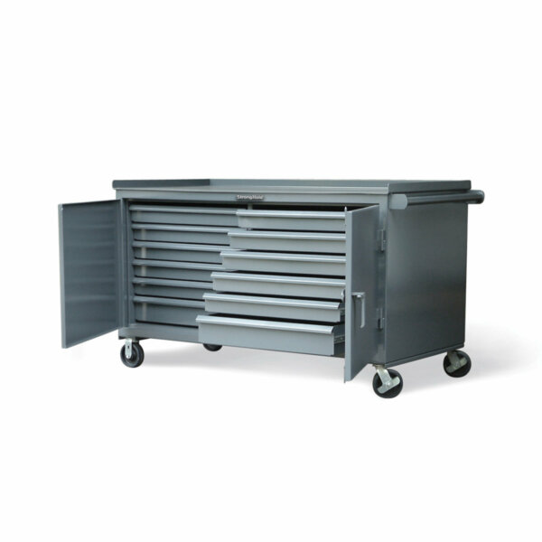 Industrial Mobile Tool Cart, 72"W x 36"D x 44"H