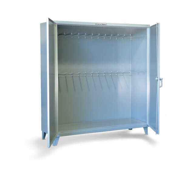 Industrial Storage Cabinet with Hanger Pegs, 72"W x 24"D x 72"H