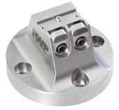 0.75" Dovetail Fixture, 2 Clamps, Stainless Steel, 3.0" Fixture Height, 3.800" Bolt Circle Diameter