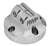 0.50" Dovetail Fixture, 2 Clamps, Stainless Steel, 3.00" Fixture Height, 3.800" Bolt Circle Diameter