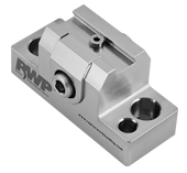0.375" Dovetail Fixture, 1 Clamp, Stainless Steel, 1.25" Fixture Height