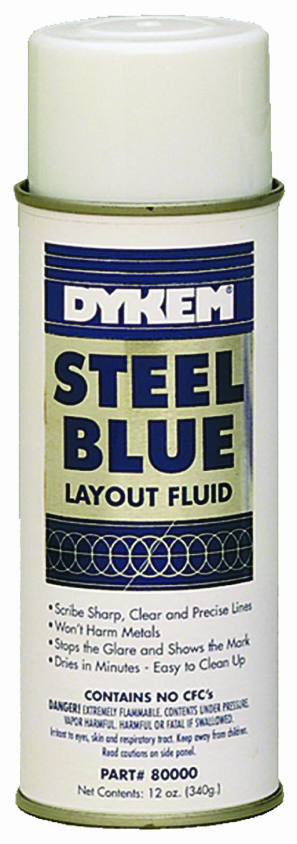 Dykem® 80000 - 16 ounce Steel Blue® Aerosol Layout Fluid