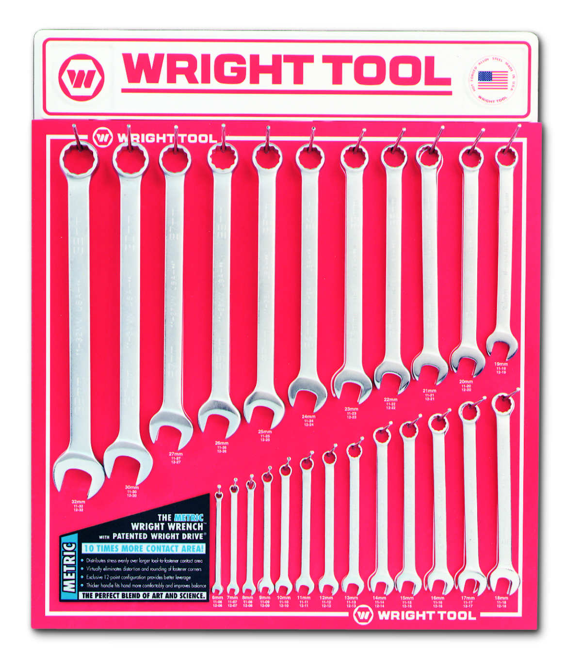 Wright Tools 15mm Combination Wrench 12 Pt 11-15 *Made in the USA* *NOS* 